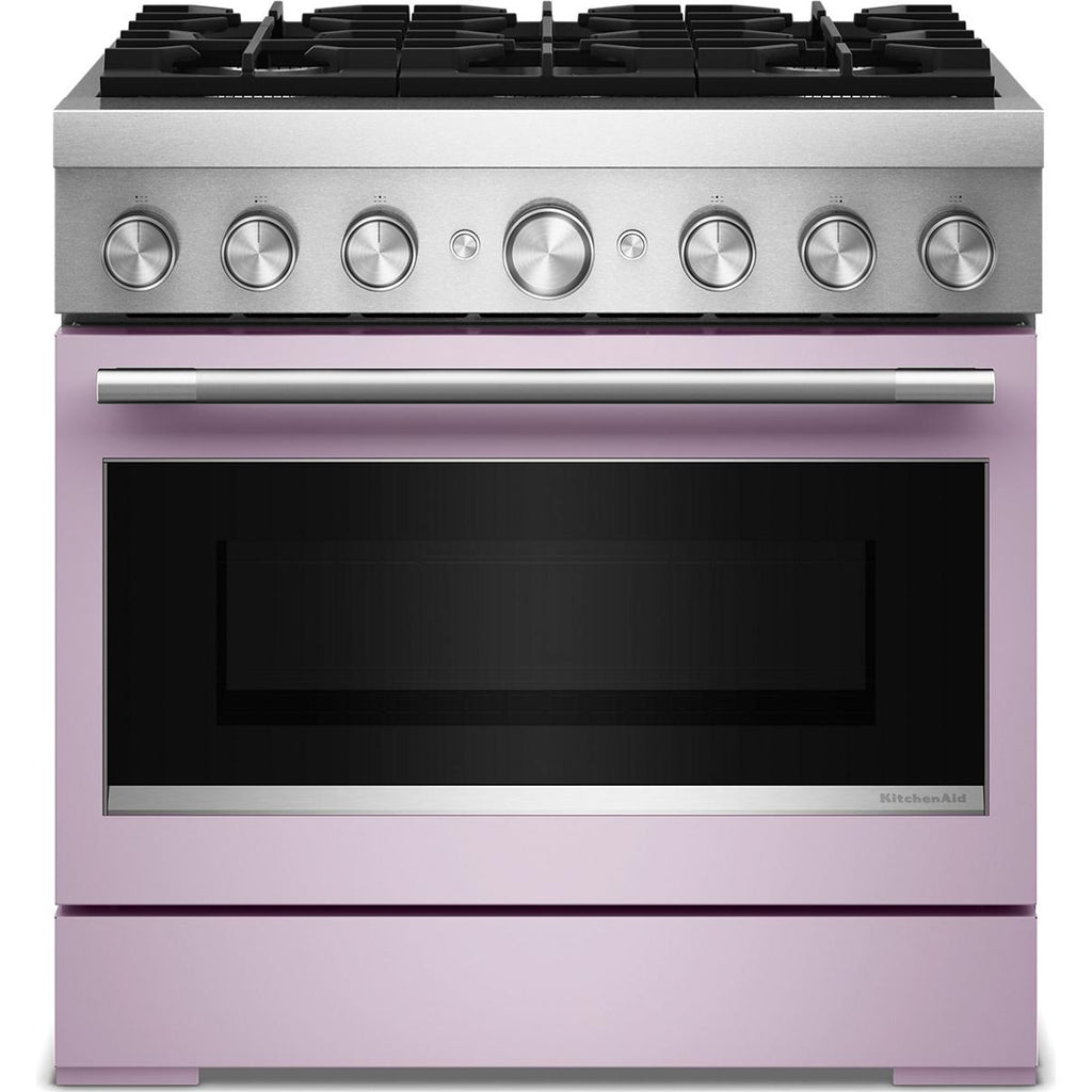  KitchenAid 36-inch Freestanding Commercial-Style Dual-Fuel Range KFDS936SWF IMAGE 1