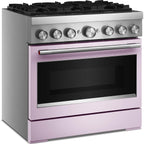  KitchenAid 36-inch, 5.1 cu. ft. Freestanding Commercial-Style Dual-Fuel Range with Even-Heat™ True Convection KFDS936SWF IMAGE 4