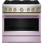  KitchenAid 36-inch, 5.1 cu. ft. Freestanding Commercial-Style Dual-Fuel Range with Even-Heat™ True Convection KFDS936SWF IMAGE 8