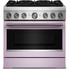  KitchenAid 36-inch, 5.1 cu. ft. Freestanding Commercial-Style Dual-Fuel Range with Even-Heat™ True Convection KFDS936SWF IMAGE 9