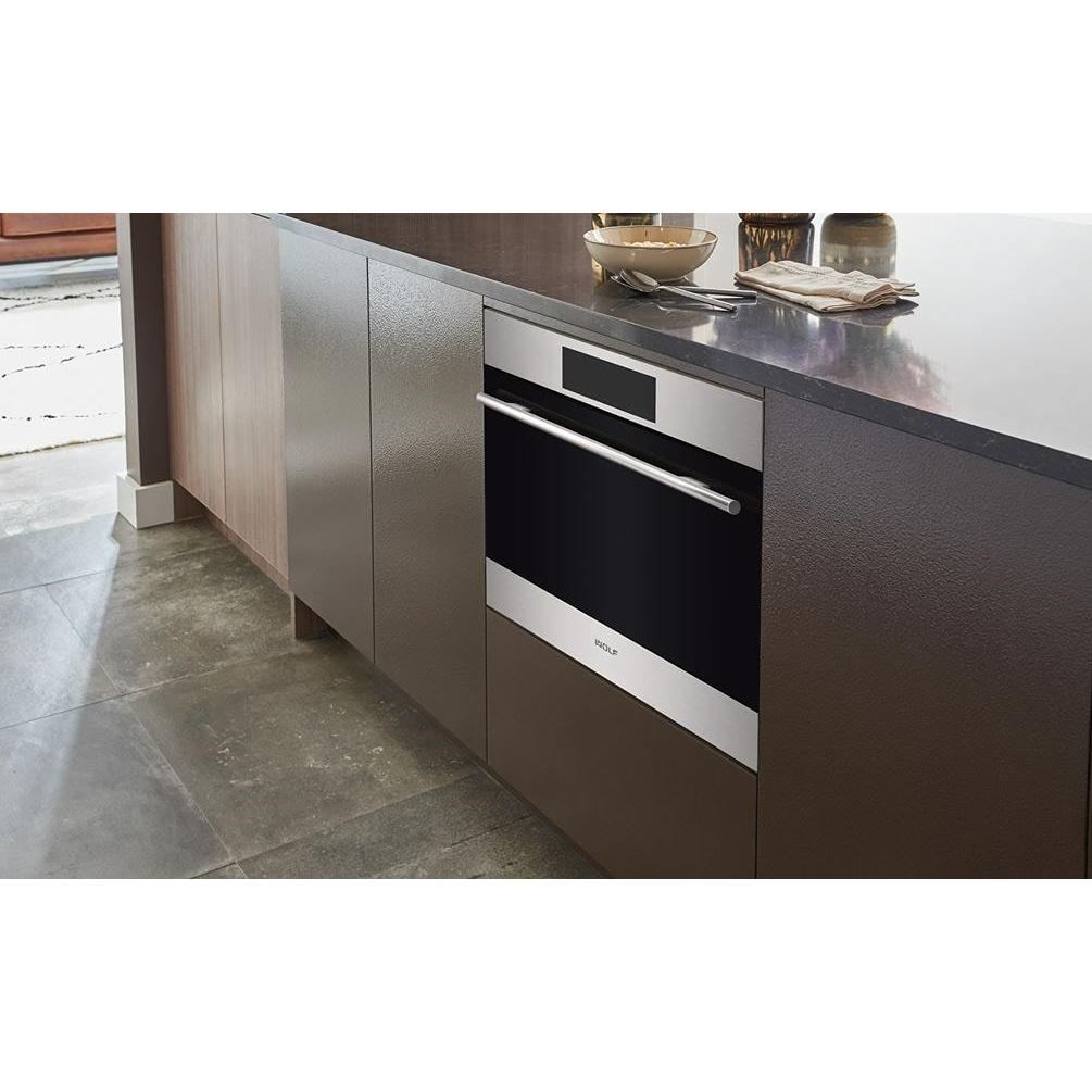  Wolf 24-inch E Series Transitional Drop-Down Door Microwave Oven MDD2450TE/S/T IMAGE 4