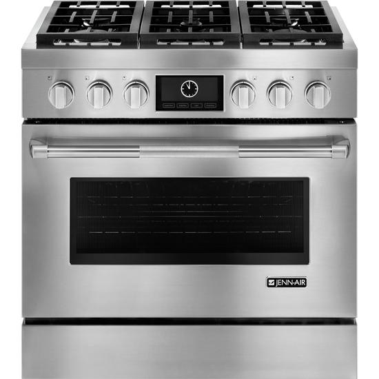  JennAir 36-inch Freestanding Dual-Fuel Range JDRP436WP IMAGE 1
