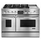  JennAir 48-inch Freestanding Dual-Fuel Range with Dual-Fan MultiMode® True Convection System JDRP548WP IMAGE 1
