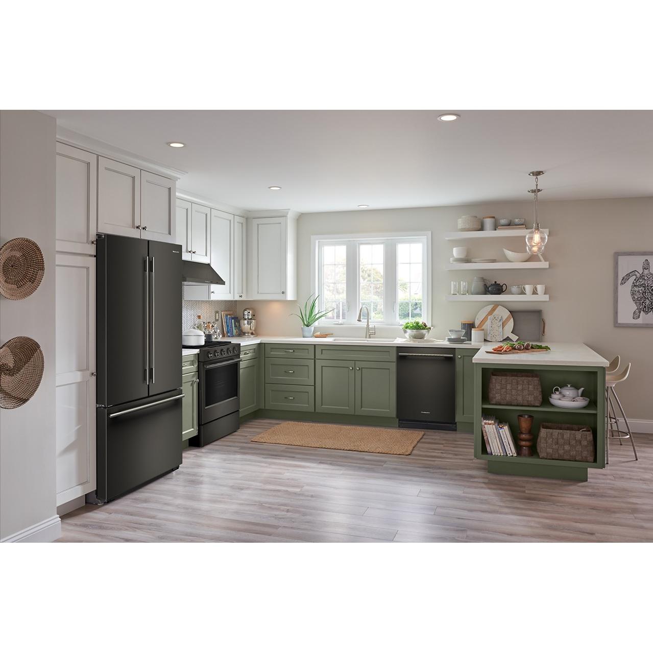  KitchenAid 36-inch, 24 cu. ft. Counter-Dept French 3-Door Refrigerator with Internal Water Dispenser and Ice Maker KRFC236SBE IMAGE 3