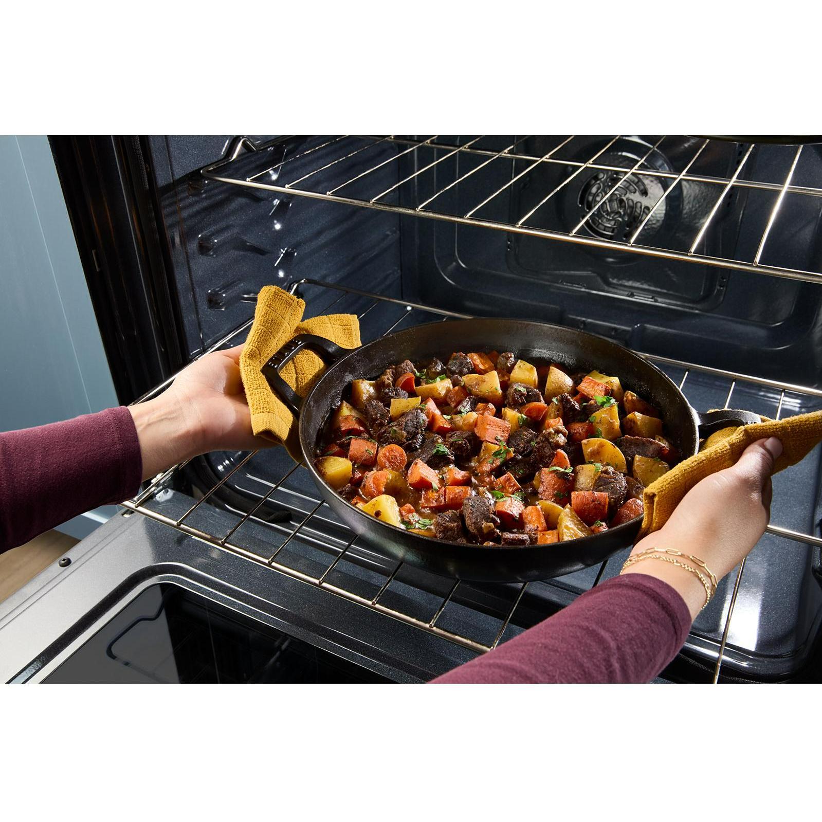  Whirlpool 30-inch Freestanding Electric Range with Air Cooking Technology YWFES7030SW IMAGE 7