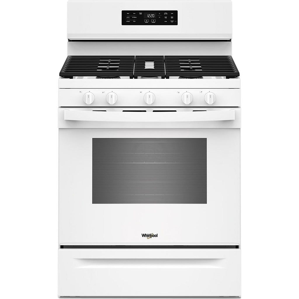 Whirlpool 30-inch Gas Range with Air Cooking Technology and Steam Clean WFGS4530SW IMAGE 1