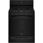  Whirlpool 30-inch Gas Range with Air Cooking Technology and Steam Clean WFGS4530SB IMAGE 1
