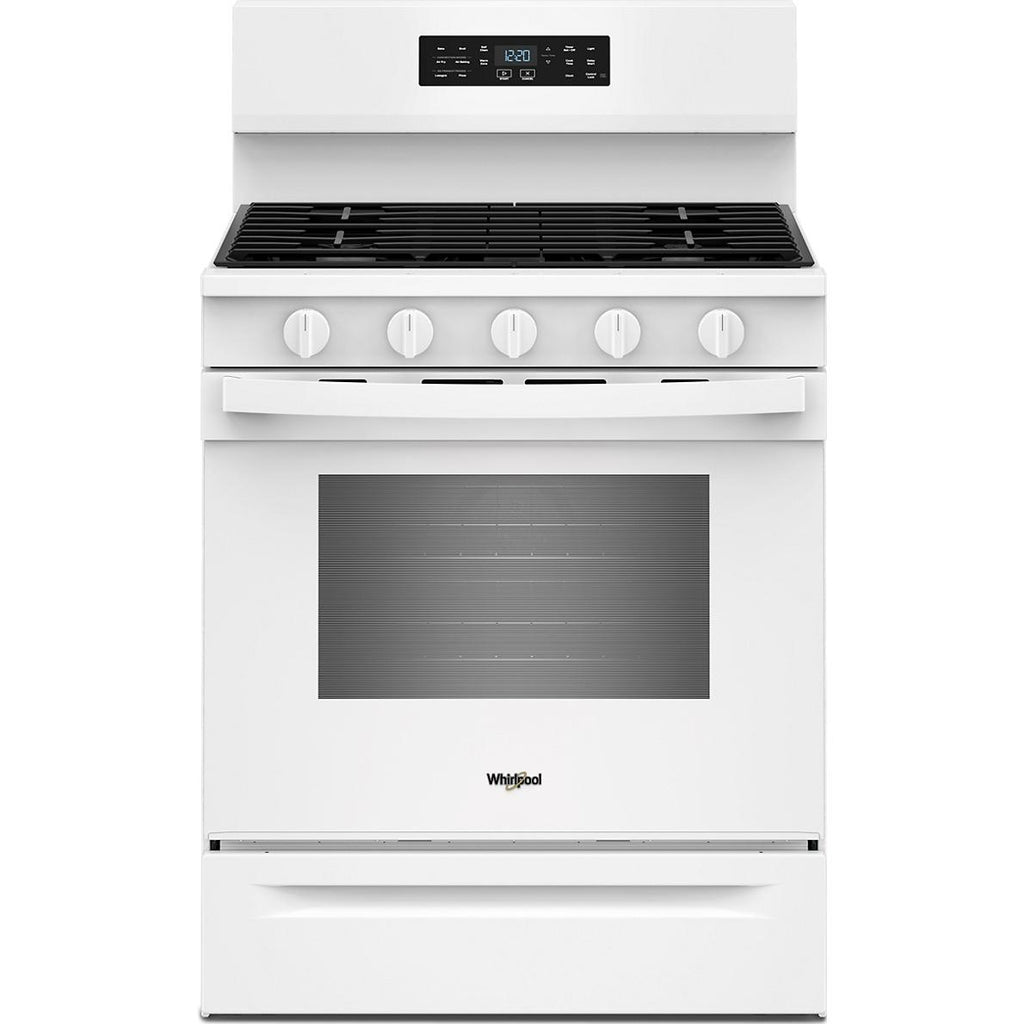  Whirlpool 30-inch Gas Range with Air Cooking Technology WFGS5730SW IMAGE 1