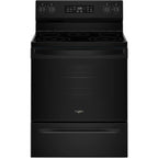  Whirlpool 30-inch Electric Range with Air Cooking Technology and Steam Clean YWFES4530SB IMAGE 1