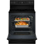  Whirlpool 30-inch Electric Range with Air Cooking Technology and Steam Clean YWFES4530SB IMAGE 3