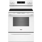  Whirlpool 30-inch Electric Range with Air Cooking Technology and Steam Clean YWFES4530SW IMAGE 1