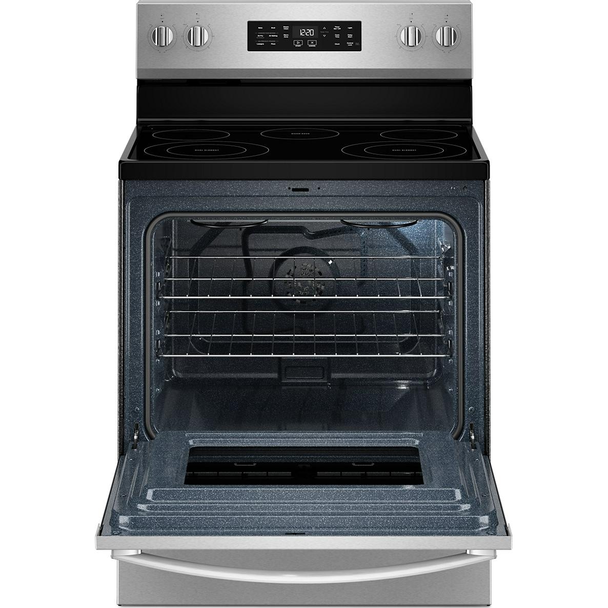  Whirlpool 30-inch Electric Range with Air Cooking Technology and Steam Clean YWFES4530SZ IMAGE 2