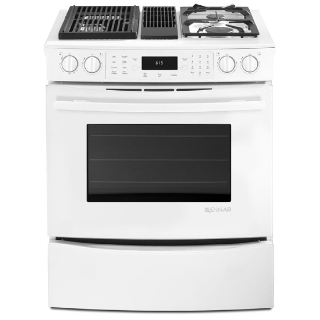  JennAir 30-inch Slide-in Dual-Fuel Range with Convection Technology JDS9860CDW IMAGE 1