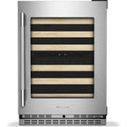 KitchenAid 24-inch Undercounter Wine Cellar with Full-Extension Wood-Front Racks KUWR524SPS IMAGE 1