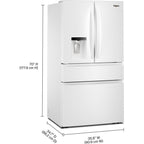  Whirlpool 36-inch French 4-Door Refrigerator with Water and Ice Dispensing System WRMF3636SW IMAGE 8