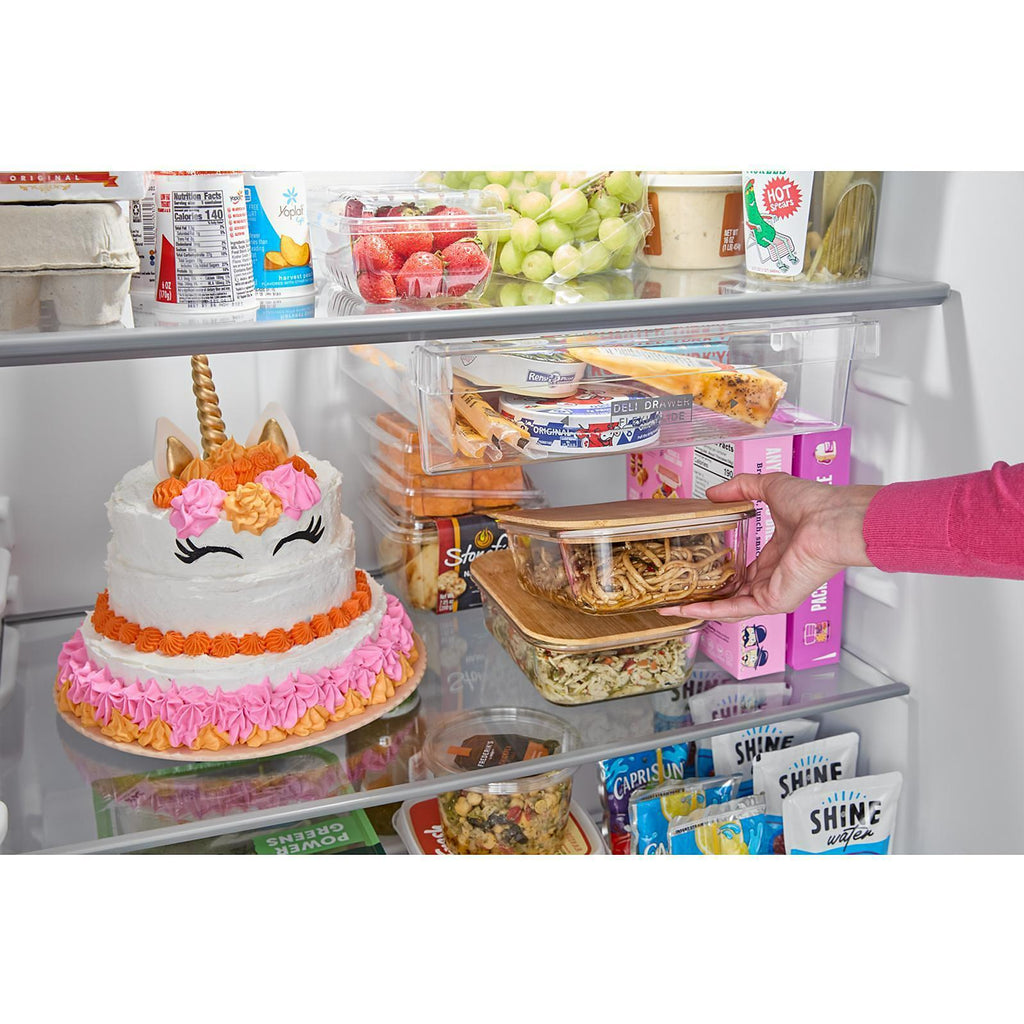 Whirlpool 29.5-inch, 19 Cu. Ft. Top Freezer Refrigerator with Total Coverage Cooling WRTX5419SW IMAGE 7
