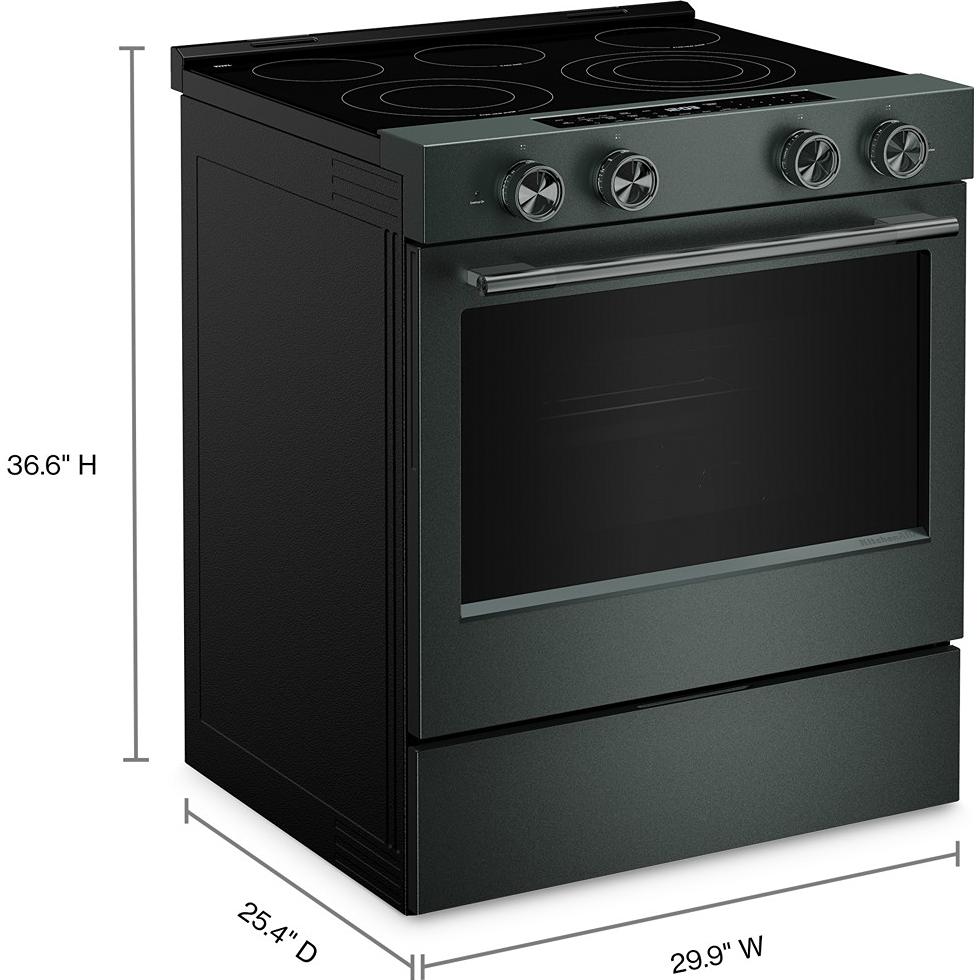  KitchenAid 30-inch Slide-in Electric Range with  Convection Cooking Modes YKSES530SJP IMAGE 9