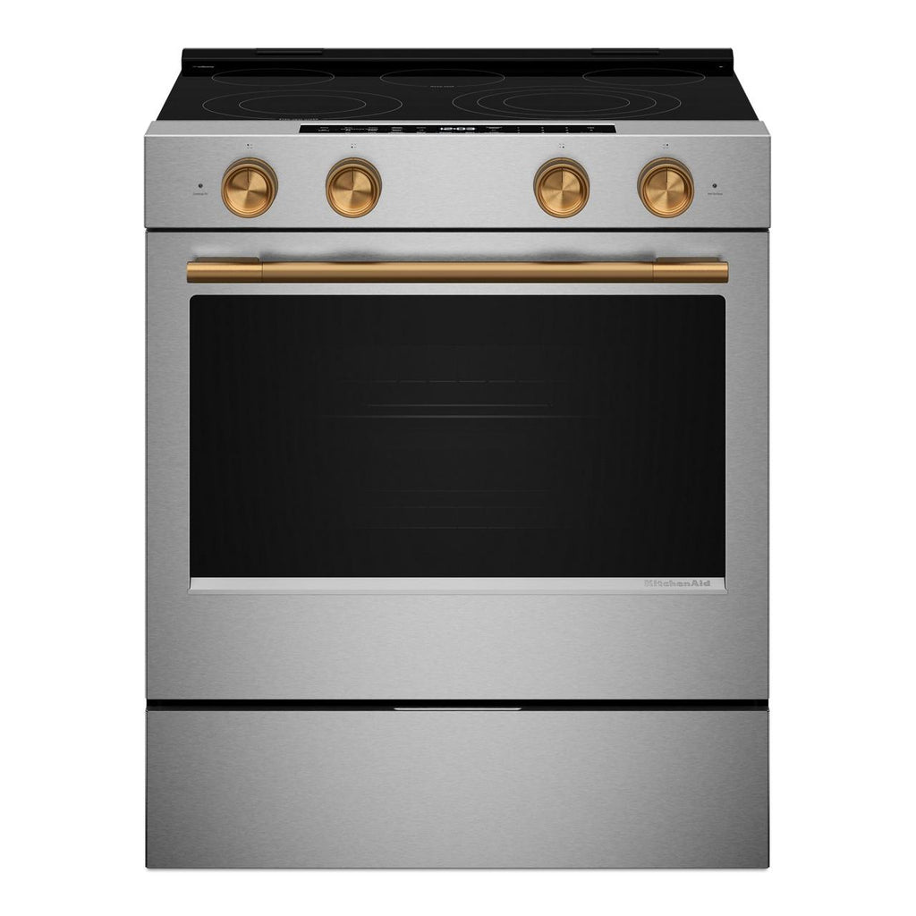  KitchenAid 30-inch Slide-in Electric Range with  Convection Cooking Modes YKSES530SPS IMAGE 4