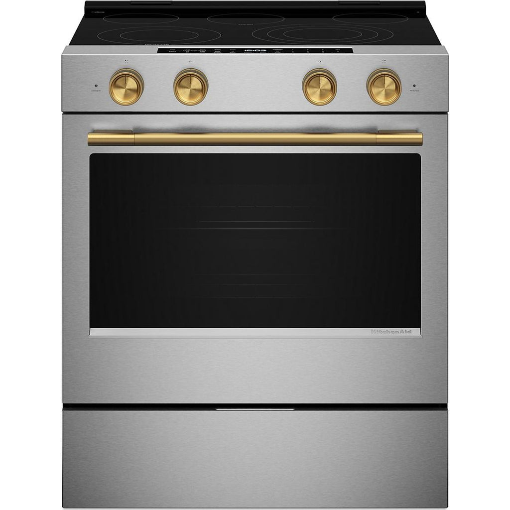  KitchenAid 30-inch Slide-in Electric Range with  Convection Cooking Modes YKSES530SPS IMAGE 5