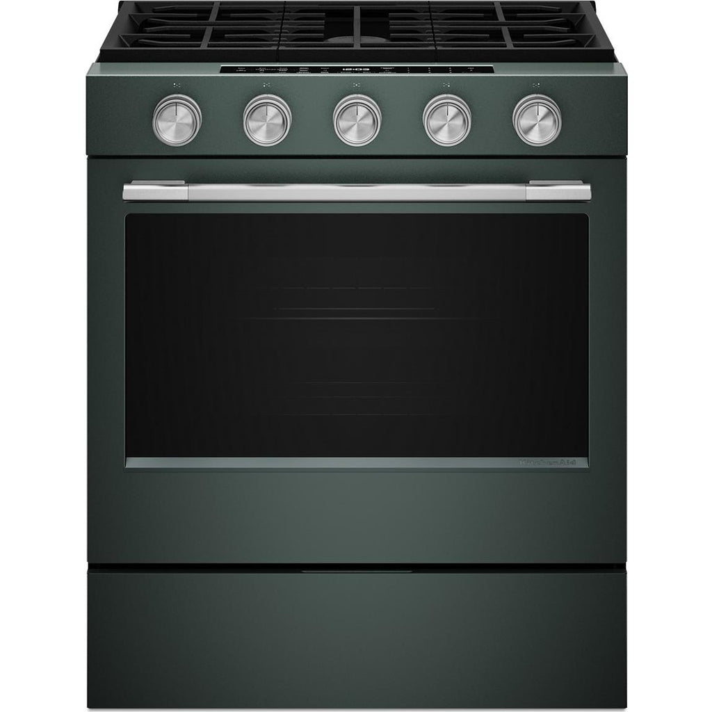  KitchenAid 30-inch Smart Slide-in Gas Range with Convection Cooking Modes and 2-in-1 Burner KSGS530SJP IMAGE 5