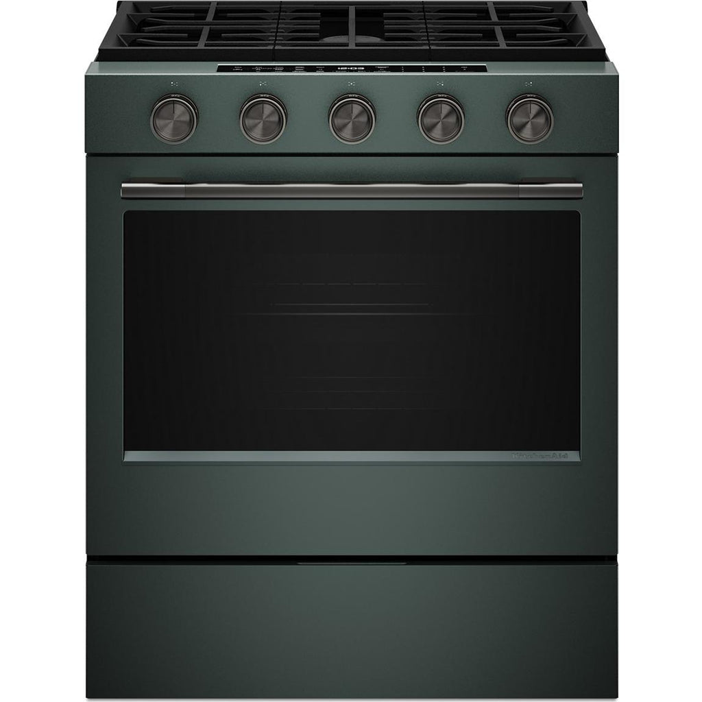  KitchenAid 30-inch Smart Slide-in Gas Range with Convection Cooking Modes and 2-in-1 Burner KSGS530SJP IMAGE 6