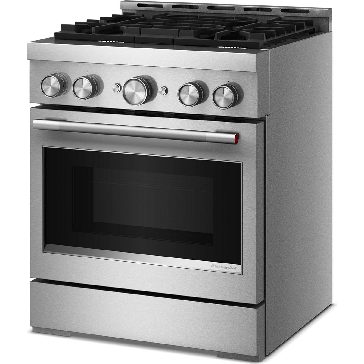  KitchenAid 30-inch Slide-in Gas Range with 4 Burners KFGS930SSS IMAGE 4