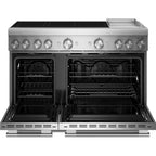  KitchenAid 48-inch Freestanding Induction Range with 6 Elements and Griddle KFID948SSS IMAGE 3