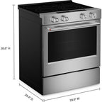  KitchenAid 30-inch Slide-in Electric Range with Wi-Fi YKSES330SPS IMAGE 8