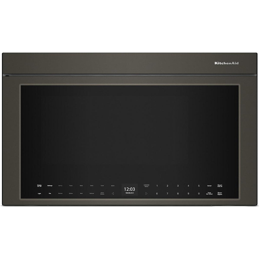  KitchenAid 30-inch, 1.1 cu. ft. Over-the-Range Microwave Oven with Air Fry Technology YKMMF530PBE IMAGE 1