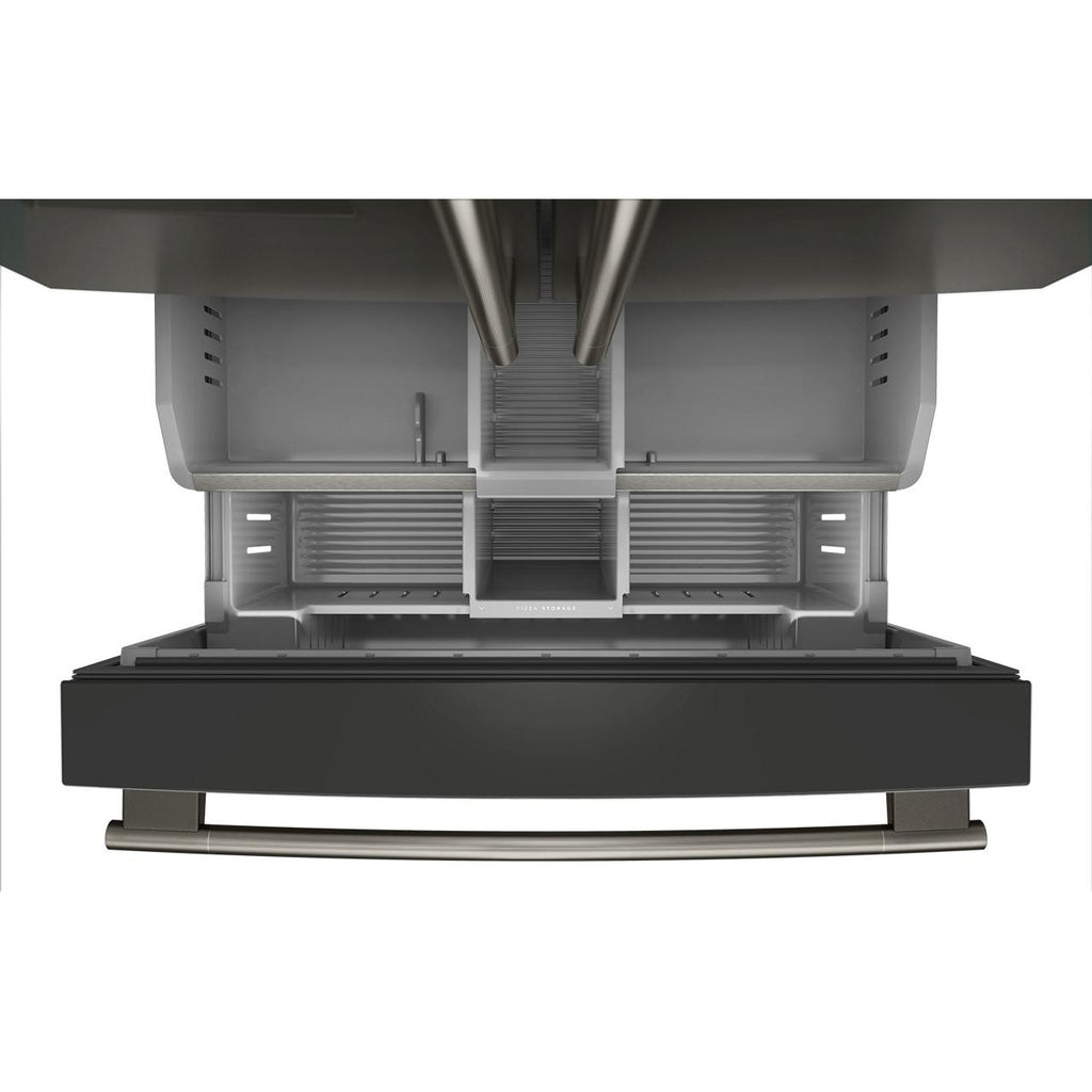  KitchenAid 36-inch French 3-Door Refrigerator with Water and Ice Dispensing System KRFF436SBE IMAGE 6