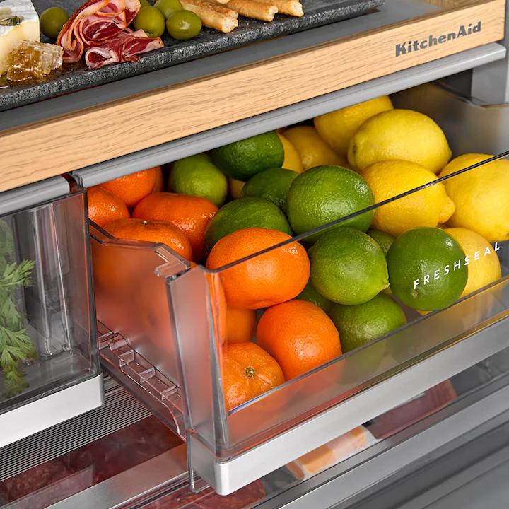  KitchenAid 36-inch, 31 cu. ft. French 3-Door Refrigerator with Interior Ice and Water KRFF336SPS IMAGE 10
