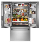  KitchenAid 36-inch, 31 cu. ft. French 3-Door Refrigerator with Interior Ice and Water KRFF336SPS IMAGE 9