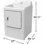  Frigidaire 7 cu. ft. Electric Dryer FLVE700CAW IMAGE 5