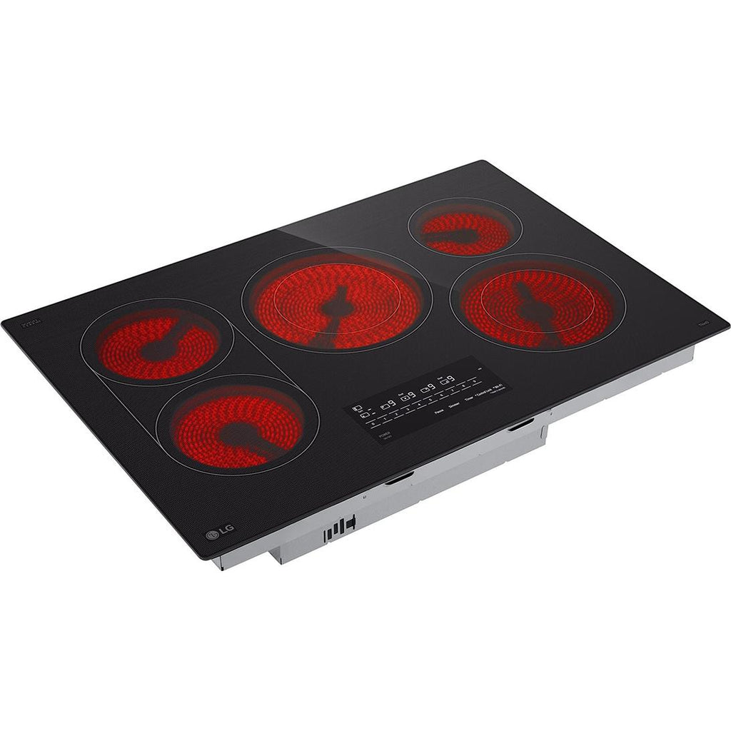  LG 30-inch Built-in Smart Electric Cooktop with 5 elements CBEW3017BE IMAGE 9