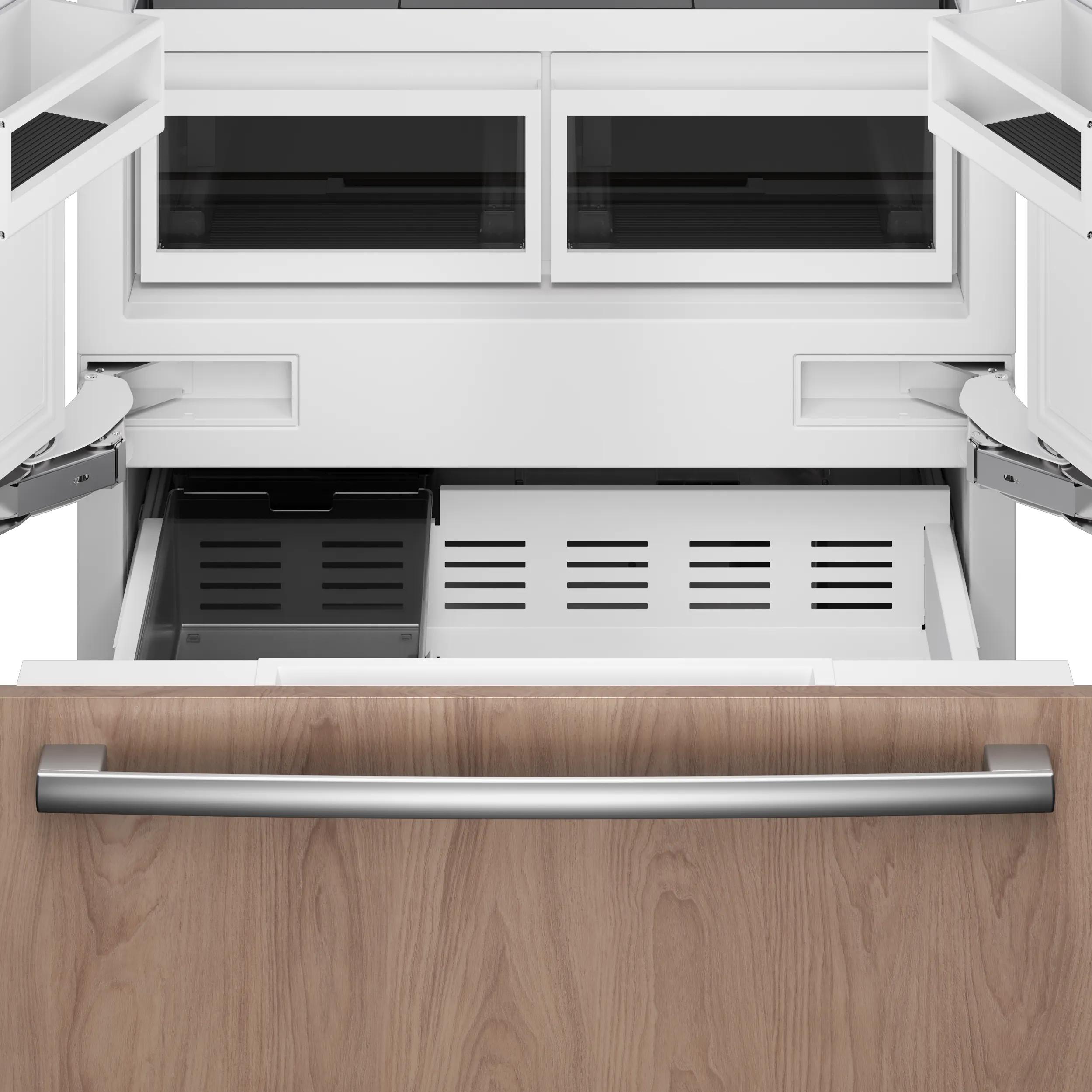  Bosch 36-inch, 20.1 cu.ft. Built-in Bottom Freezer with Wi-Fi Connect B36IT100NP IMAGE 9