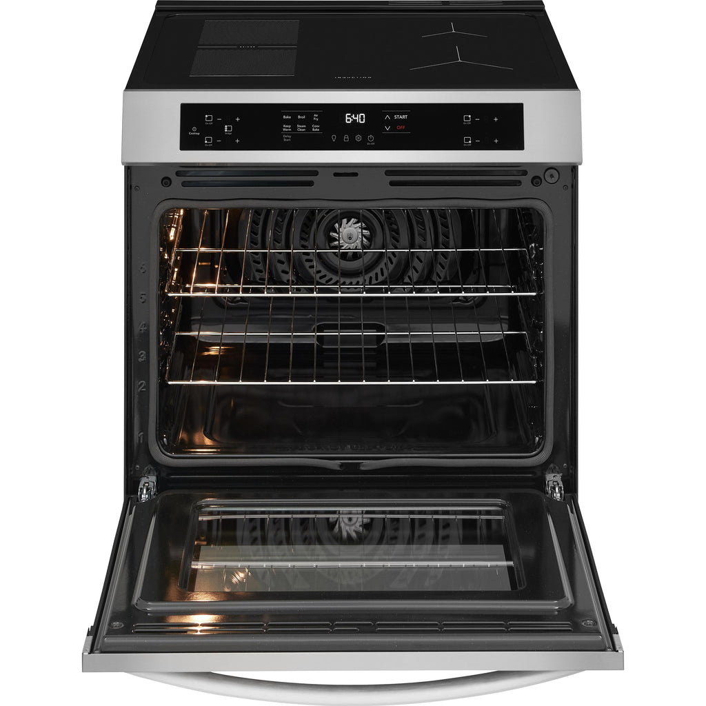  Frigidaire 30-inch Front Control Induction Range with Air Fry FCFI3082BS IMAGE 3