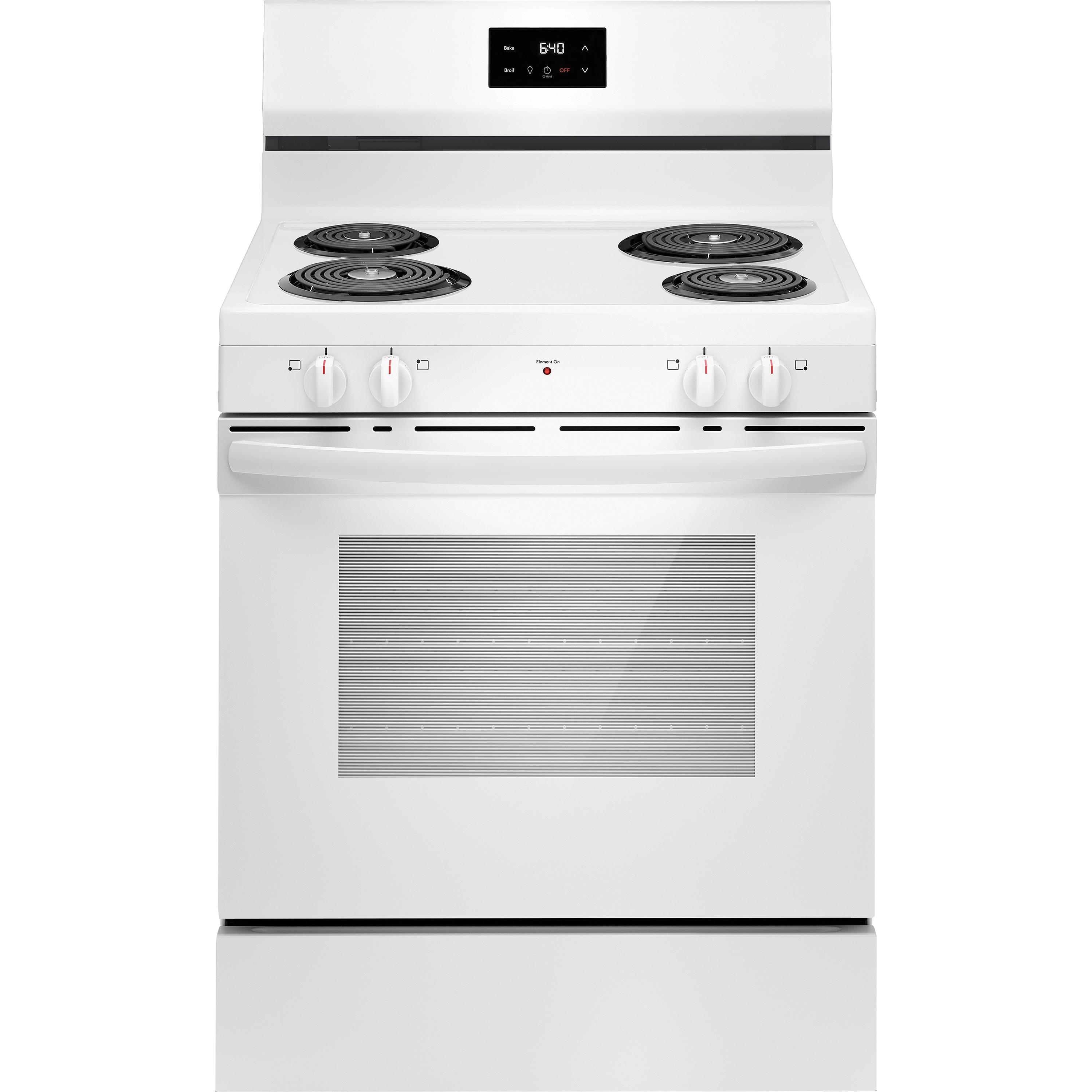 Frigidaire 30-inch Freestanding Electric Range with Even Baking Technology FCRC3012BW IMAGE 1