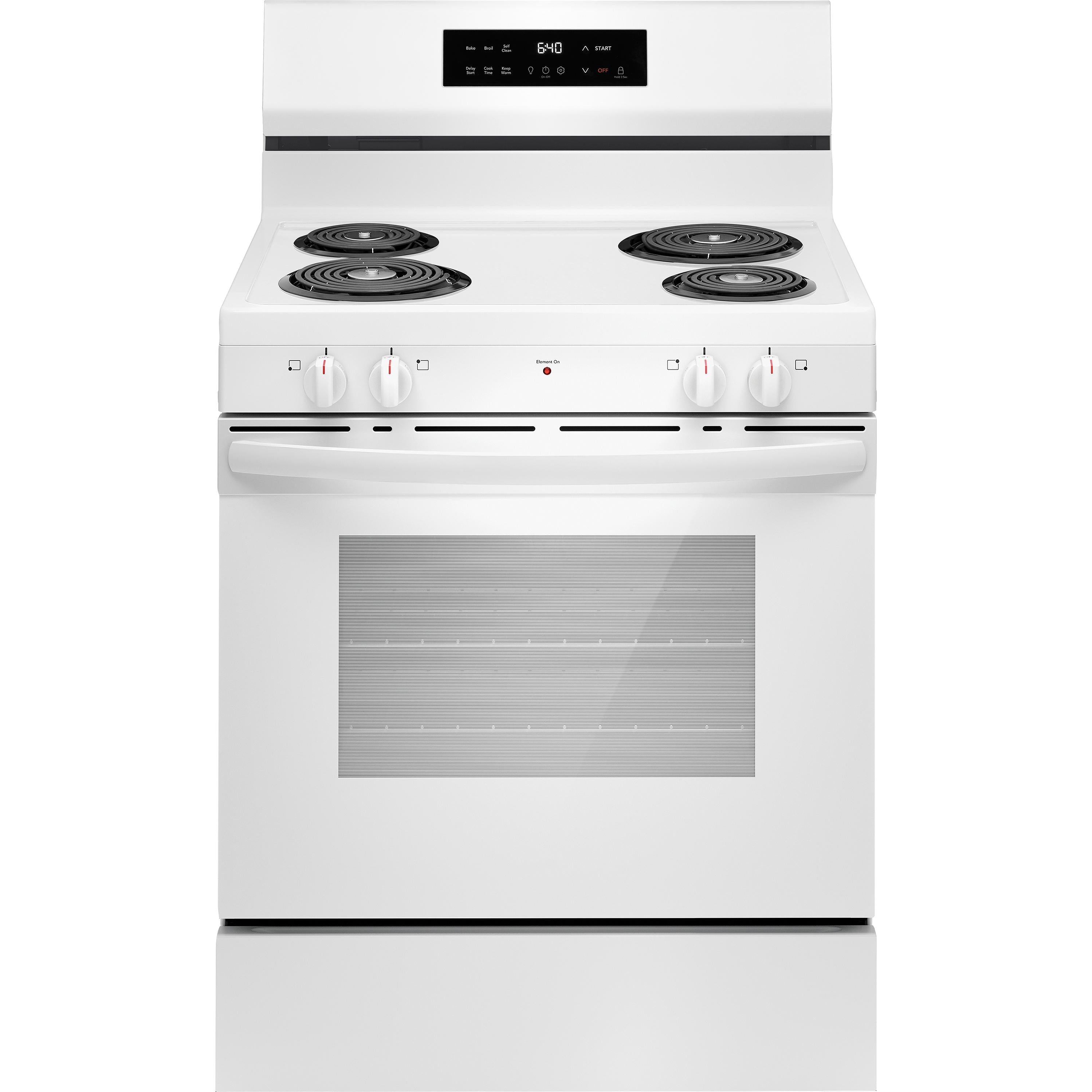 Frigidaire 30-inch Freestanding Electric Range with Even Baking Technology FCRC3022BW IMAGE 1