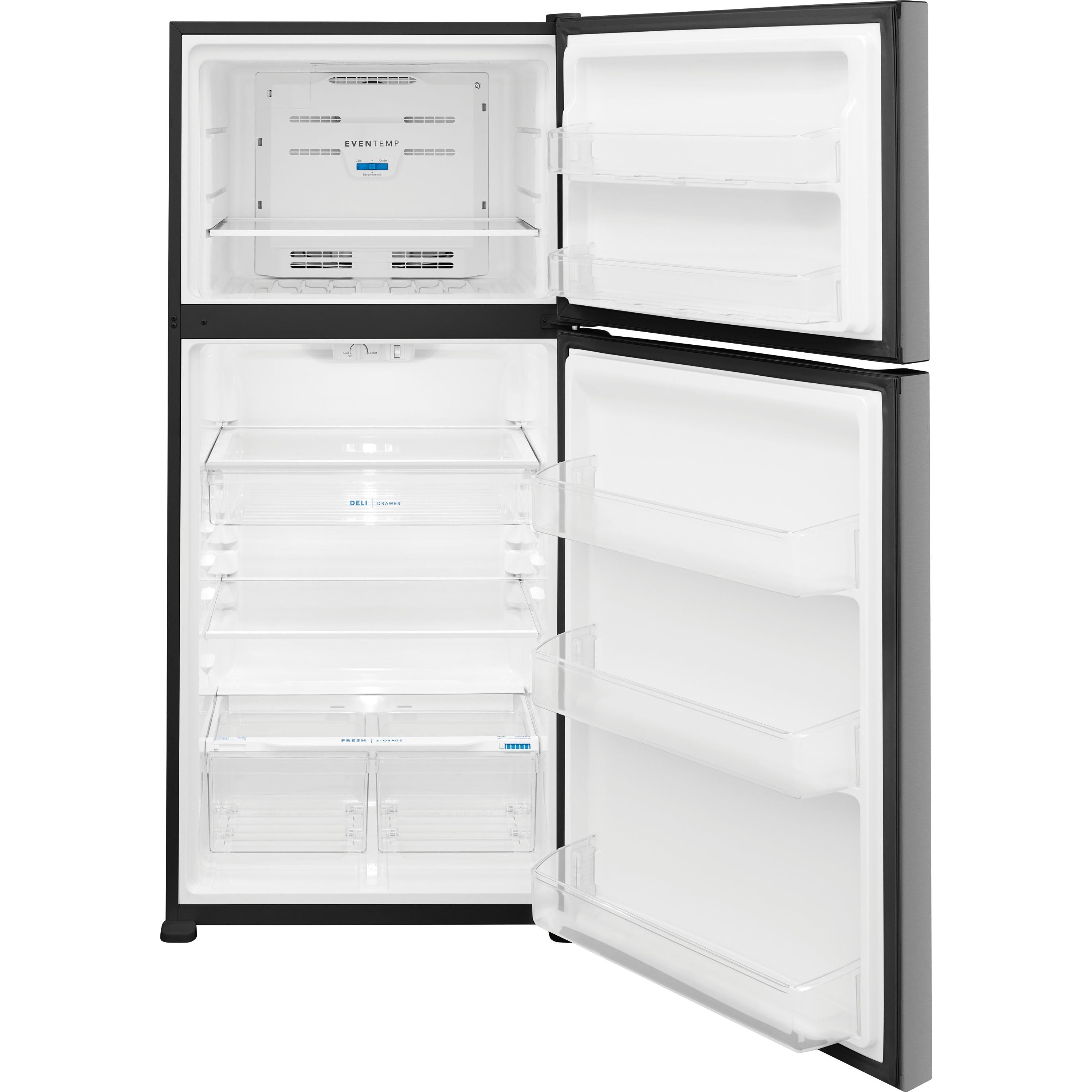  Frigidaire 30-inch, 20 cu.ft. Freestanding Top Freezer Refrigerator with EvenTemp™ FFHT2045XS IMAGE 4