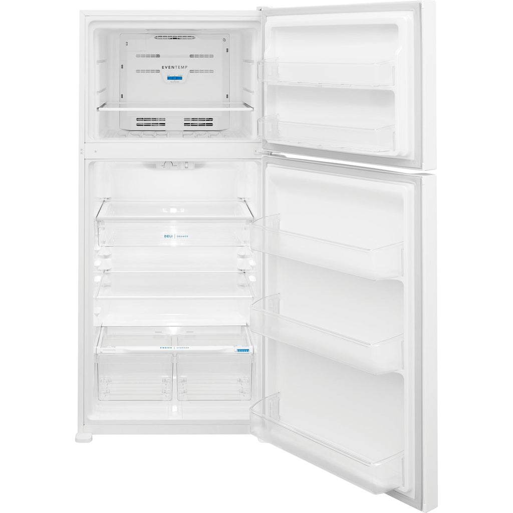  Frigidaire 30-inch, 20 cu.ft. Freestanding Top Freezer Refrigerator with EvenTemp™ FFHT2045XW IMAGE 4