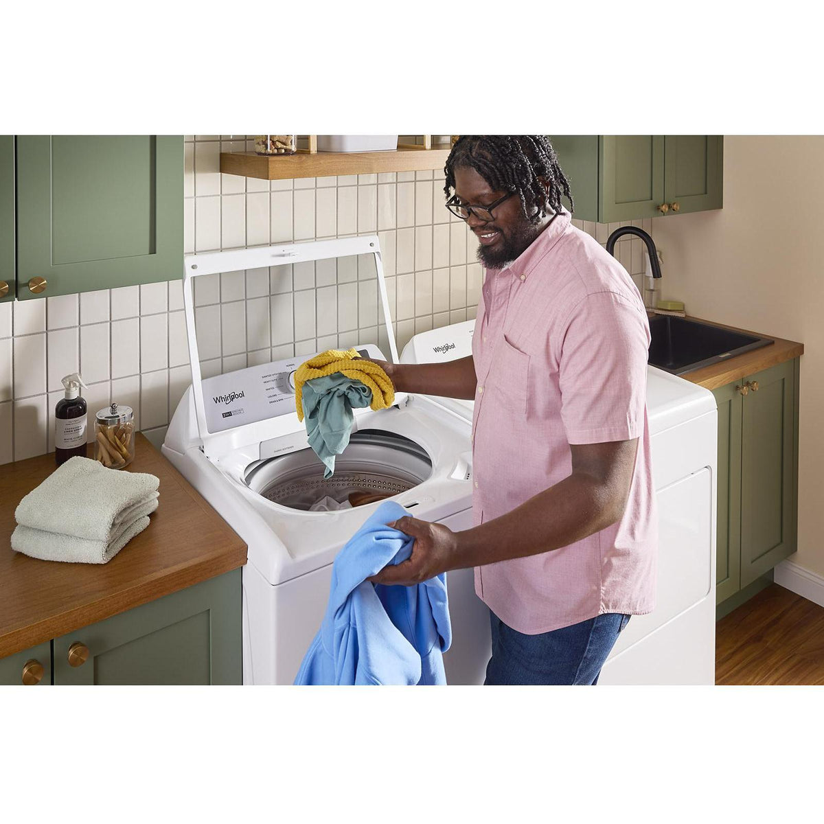  Whirlpool 4.6 Cu. Ft. Top Load Agitator Washer with Quick Wash WTW4105SW IMAGE 12