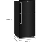  Maytag 30-inch, 19 cu. ft. Freestanding Top Freezer Refrigerator with EvenAir™ Cooling Tower MRTX5119SB IMAGE 6