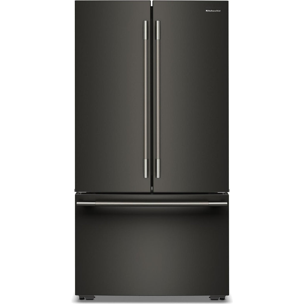  KitchenAid 36-inch, 24.8 cu. ft. Counter-Depth French 3-Door Refrigerator with Internal Water Dispenser KRFC336SBE IMAGE 1
