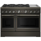  KitchenAid 48-inch Freestanding Commercial-Style Dual-Fuel Range with Griddle KFDD948SBE IMAGE 1