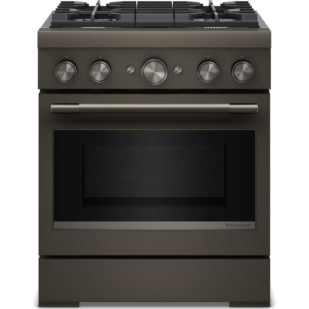  KitchenAid 30-inch Freestanding Commercial-Style Dual-Fuel Range KFDS930SBE IMAGE 1