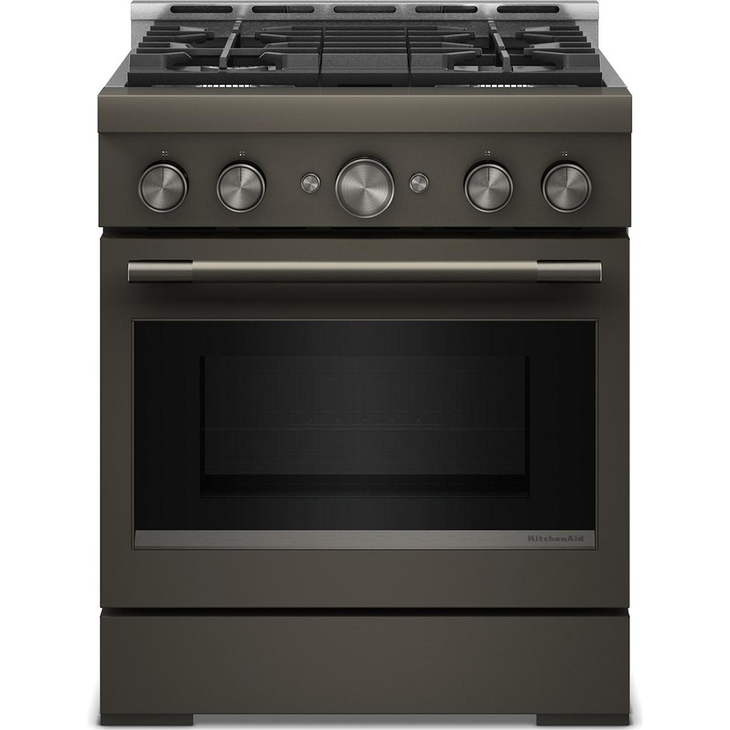  KitchenAid 30-inch Slide-in Gas Range with 4 Burners KFGS930SBE IMAGE 1