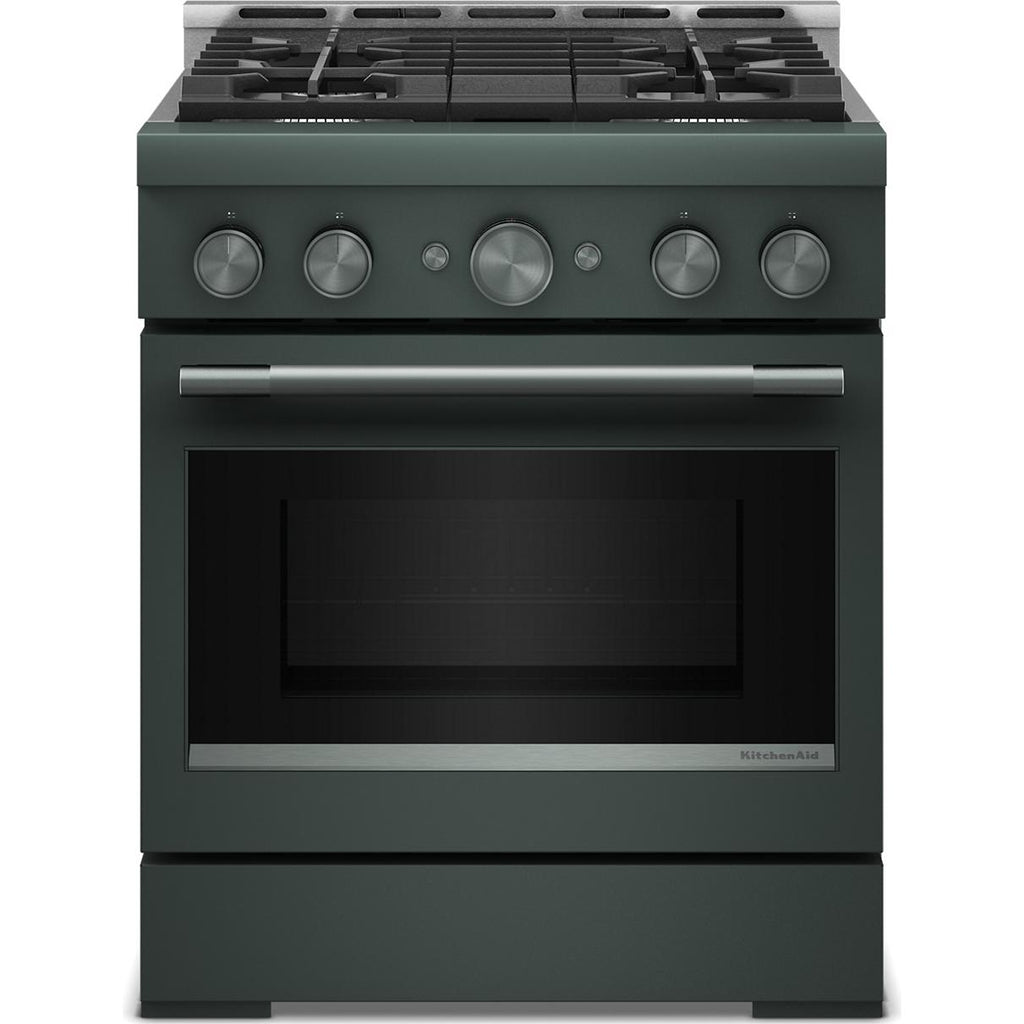  KitchenAid 30-inch Slide-in Gas Range with 4 Burners KFGS930SJP IMAGE 1