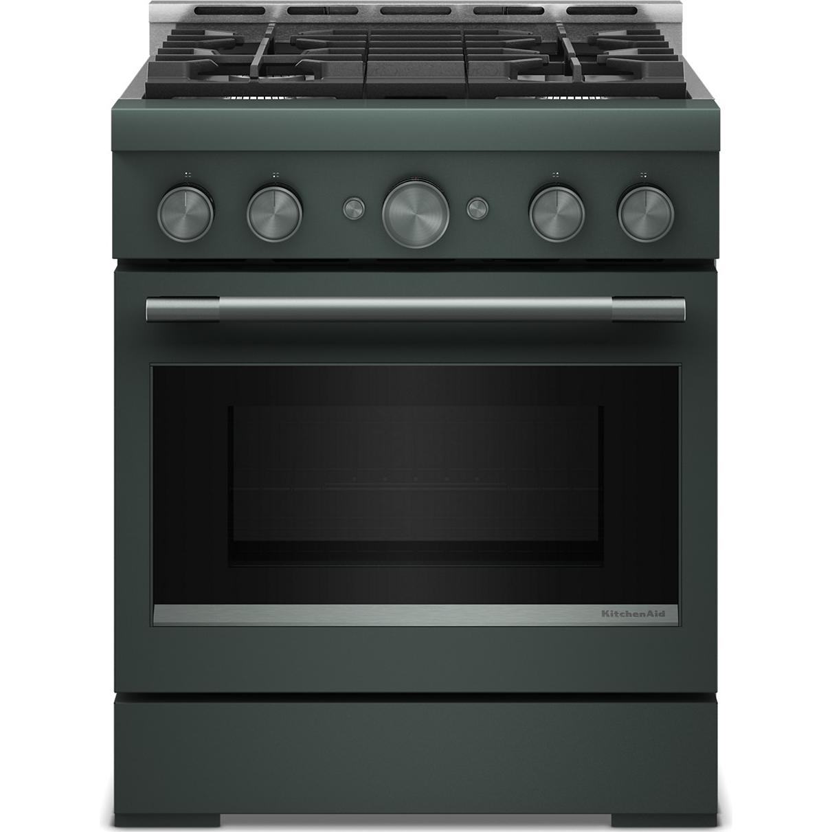  KitchenAid 30-inch Slide-in Gas Range with 4 Burners KFGS930SJP IMAGE 1