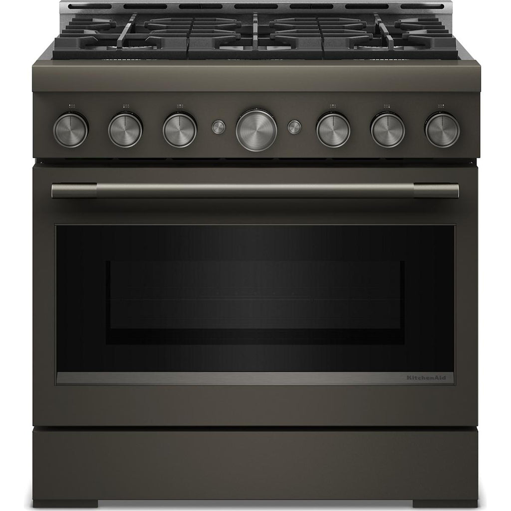  KitchenAid 36-inch Slide-in Gas Range with 6 Burners KFGS936SBE IMAGE 1