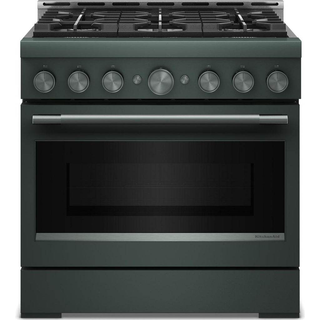  KitchenAid 36-inch Slide-in Gas Range with 6 Burners KFGS936SJP IMAGE 1